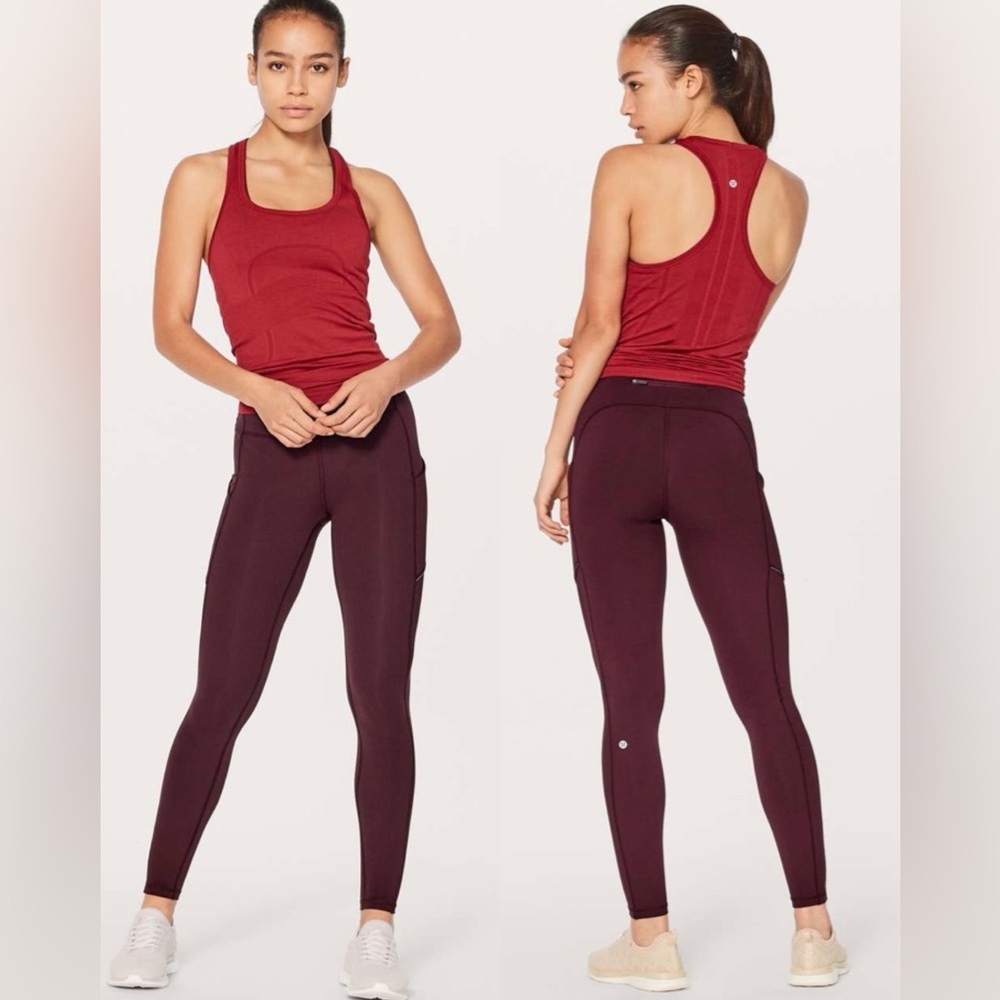 Lululemon Speed Up Tight Full-On Luxtreme Tights in Garnet , size 6